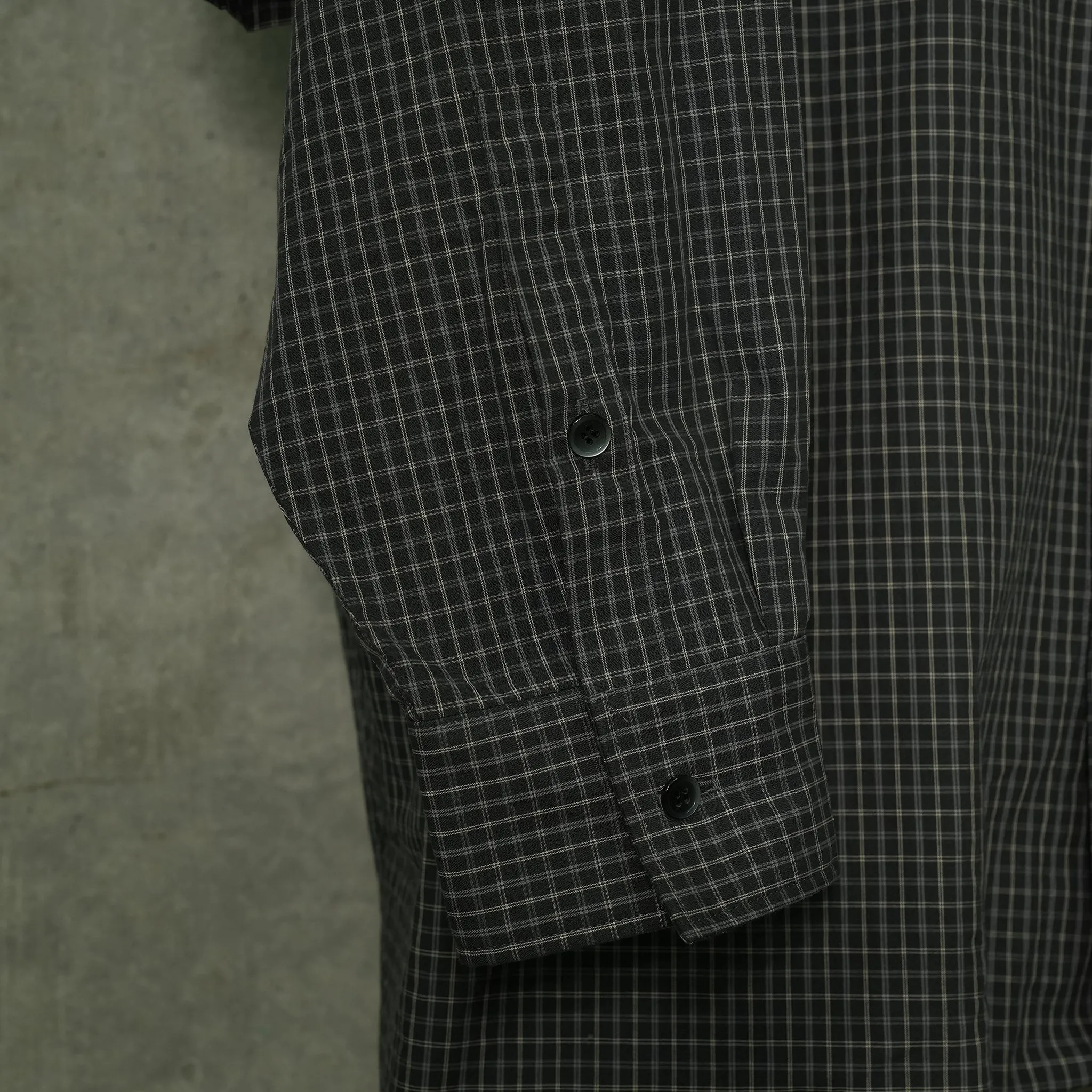 DOUBLE LAYERED SHIRTS / BLACK
