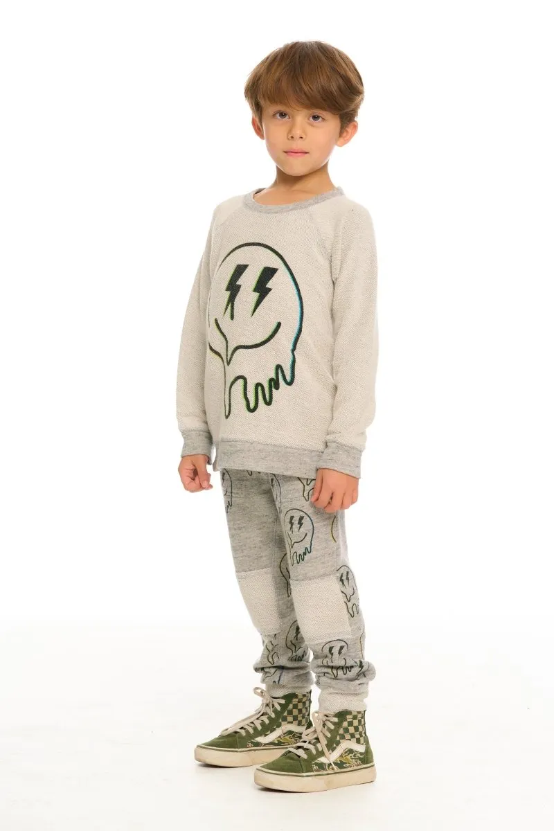 DRIPPING SMILEY FACE SWEATSHIRT