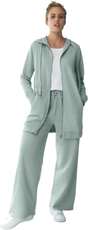 ellos Plus Size Wide Leg French Terry Sweatpant