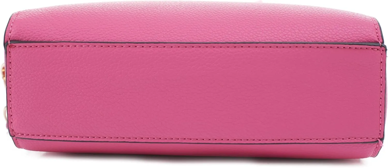 EVVE Crossbody Bags for Women Trendy Triple Zip Small Crossbody Camera Bag Purse with Wide Guitar Strap