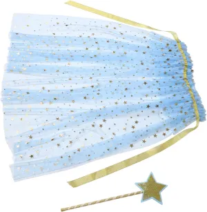 Fairy Cloak Vampire Cape Cloak Carnival Cape Princess Cape Tulle Cape Dress up Cape Dress up Pretend Sequin Cape Sky-blue Mesh