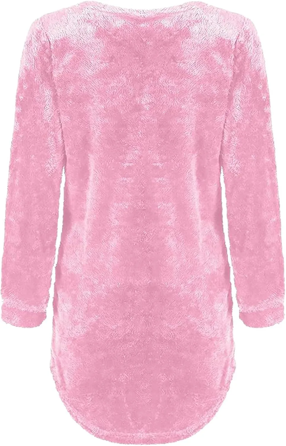 Fleece Jacket Women Long Sleeve Thin Fashion Ladies Pullover Sweater Oversized Fluffy Outerwear Sherpa Jacket