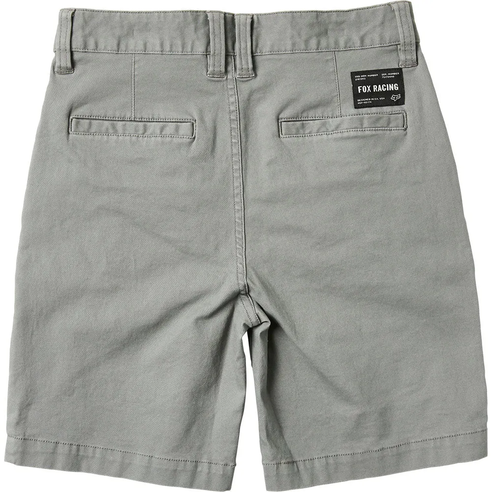 Fox Racing  Boys Pewter Essex 2.0 Shorts Durable Comfortable Cotton Casual MotoX