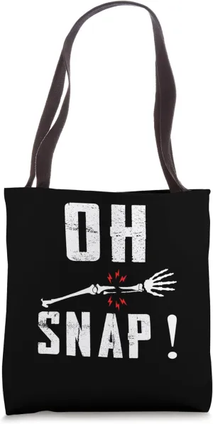 Funny Bone Joke Sarcastic Tee Snap Chiropractic Jokes Doctor Tote Bag