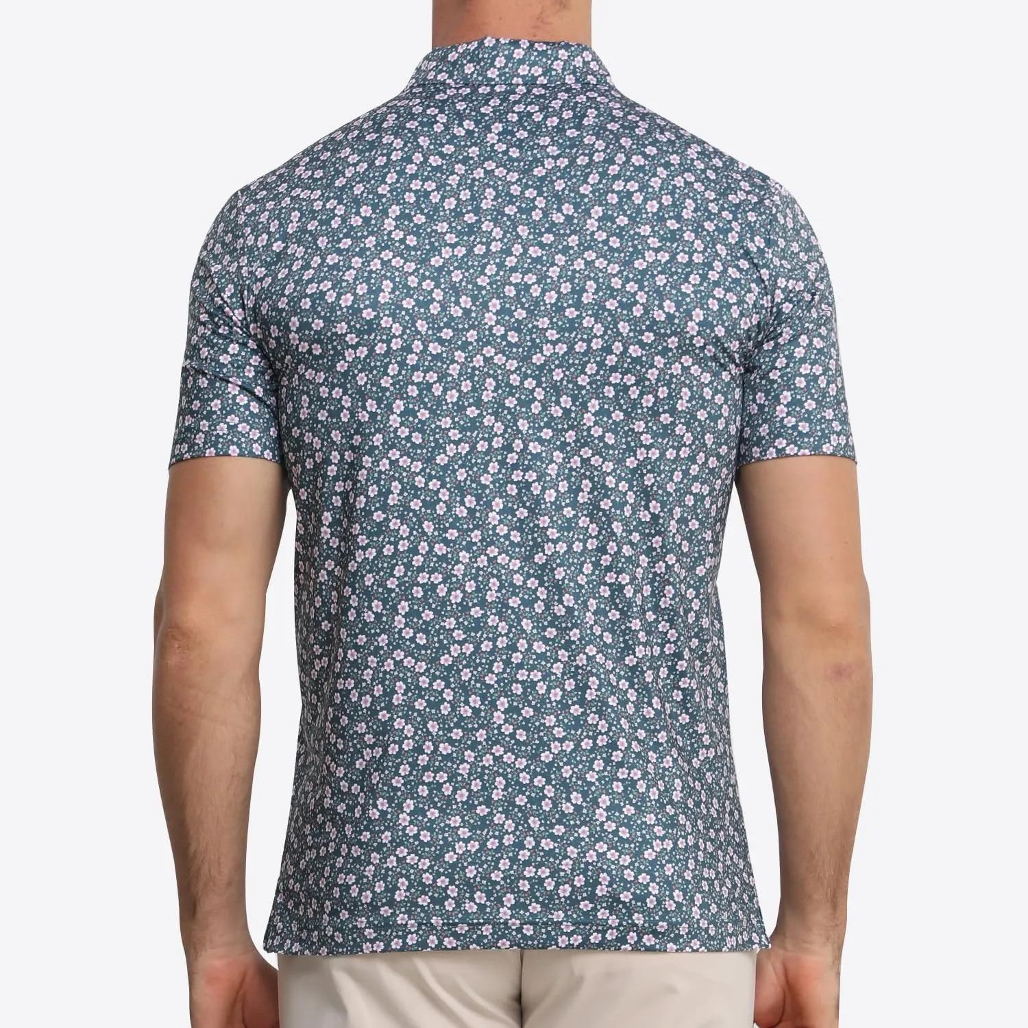 Funny Golf Polo Shirt Mens Dry Fit Print Moisture Wicking Athletic Soft Breathable Golf Polo T-Shirt