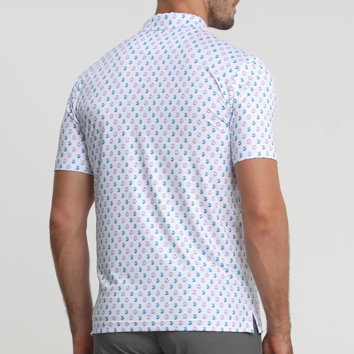 Funny Golf Polo Shirt Mens Dry Fit Print Moisture Wicking Athletic Soft Breathable Golf Polo T-Shirt