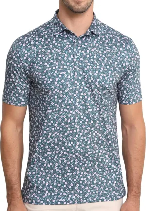 Funny Golf Polo Shirt Mens Dry Fit Print Moisture Wicking Athletic Soft Breathable Golf Polo T-Shirt