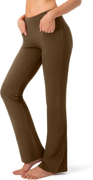 G Gradual Women's Yoga Pants 4 Pockets High Waist Dress Pants Tall Bootcut Work Pants