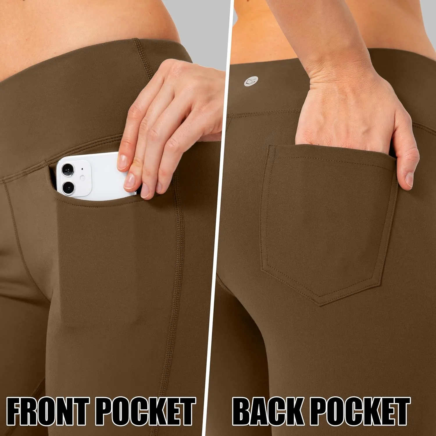 G Gradual Women's Yoga Pants 4 Pockets High Waist Dress Pants Tall Bootcut Work Pants