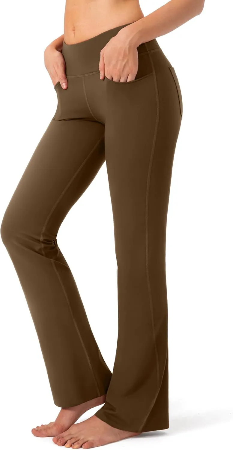 G Gradual Women's Yoga Pants 4 Pockets High Waist Dress Pants Tall Bootcut Work Pants