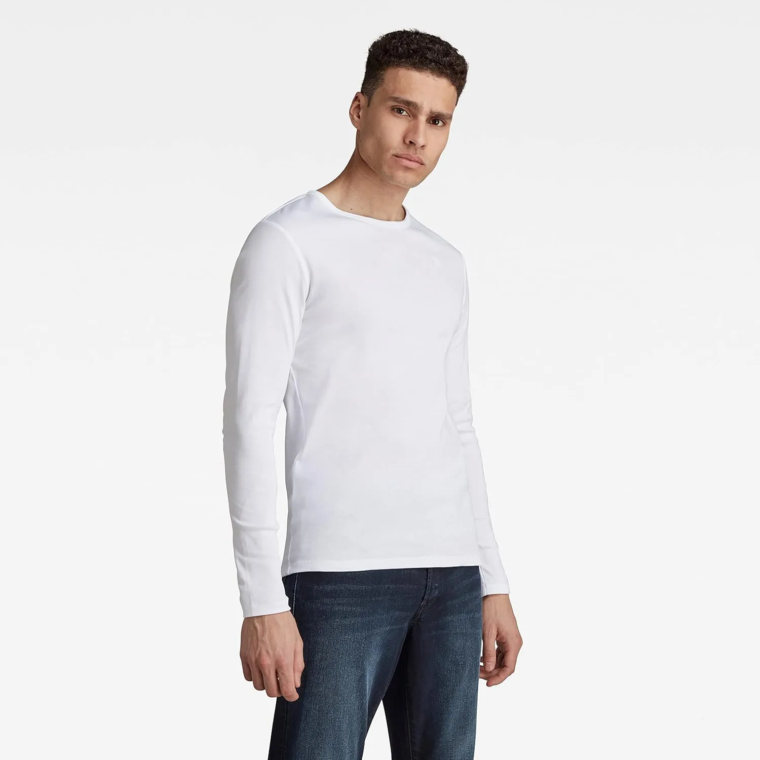 G-Star Raw Men's Base Round Neck Tee Long Sleeve 1-Pack