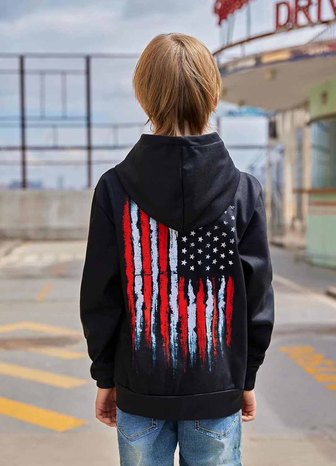 Goodstoworld Boys Girls Warm Fleece 3D Graphic Hoodies Sweatshirt with Pockets Size 5-16 Years