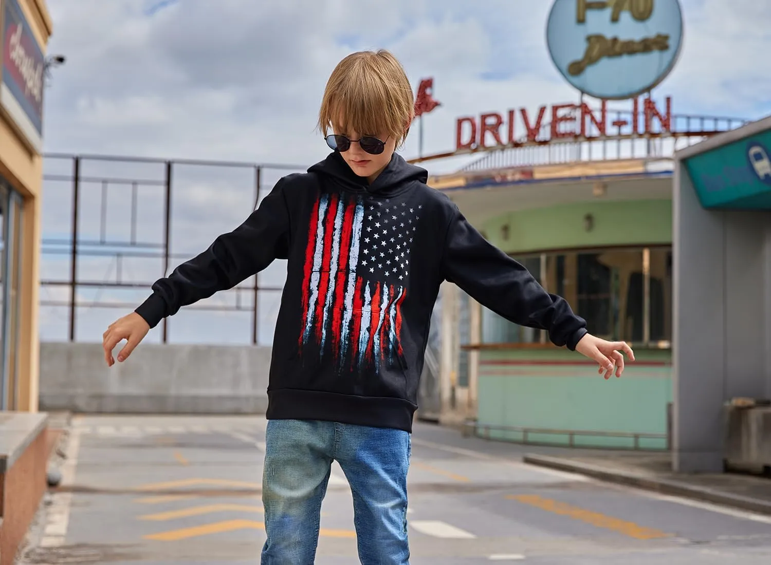 Goodstoworld Boys Girls Warm Fleece 3D Graphic Hoodies Sweatshirt with Pockets Size 5-16 Years