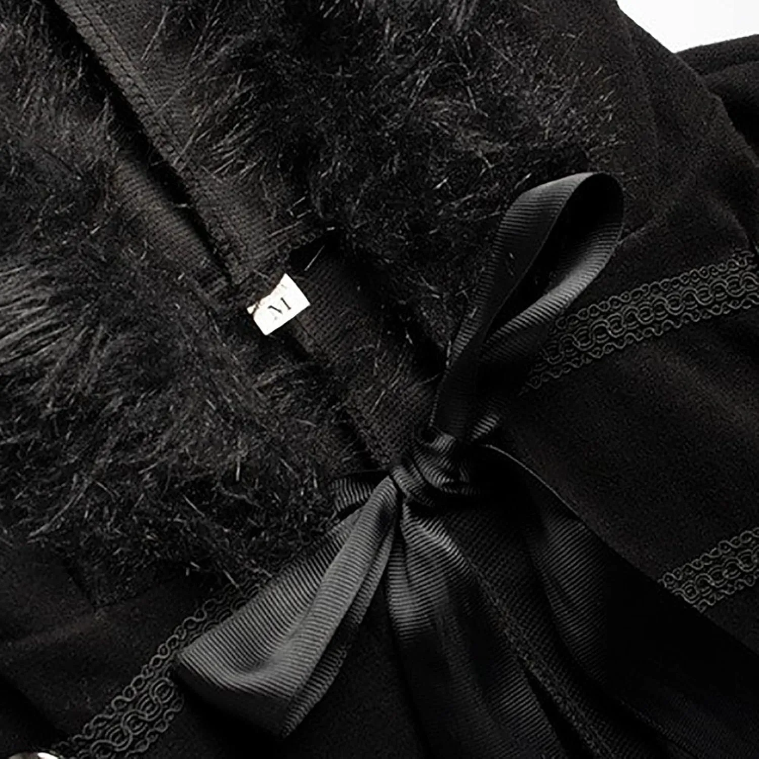 Gothic Vikings Woolen Cape Women Men Faux Fur Collar Hooded Long Cloak Vintage Steampunk Cape Outwear for Halloween