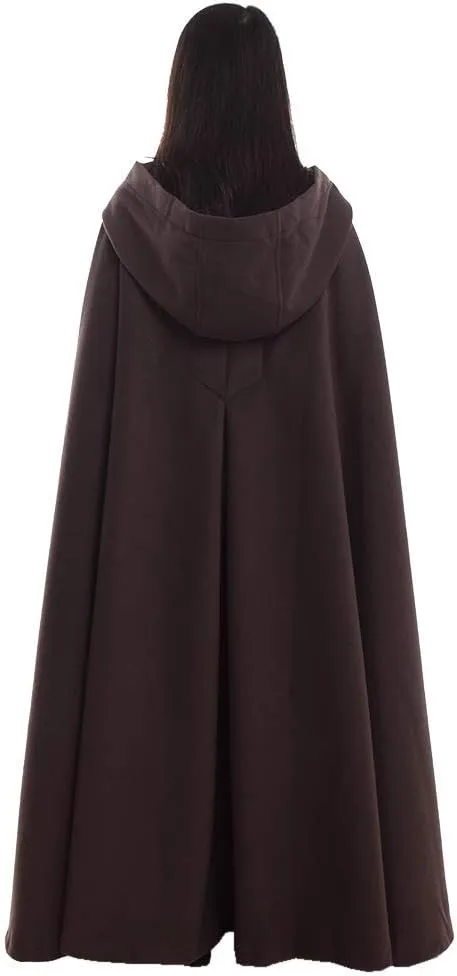 GRACEART Women's Hood Woolen Cape Bridal Wedding Winter Cloak Plus Size Thick Coat