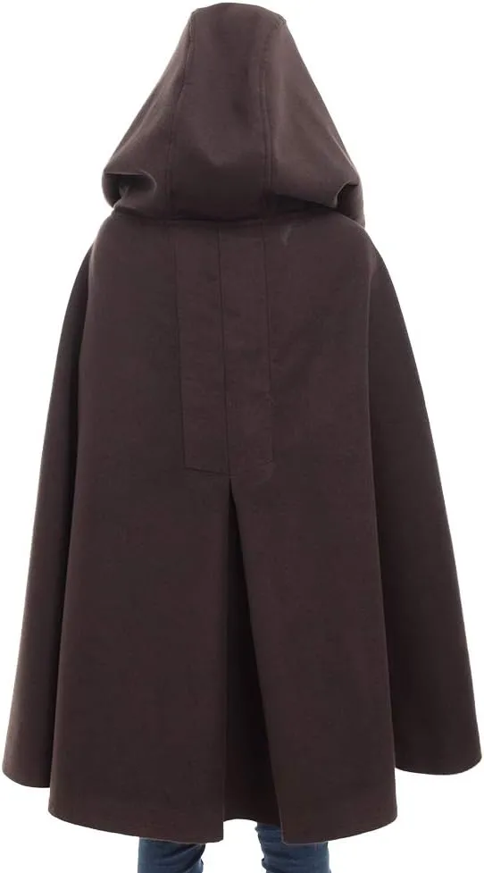 GRACEART Women's Hood Woolen Cape Bridal Wedding Winter Cloak Plus Size Thick Coat