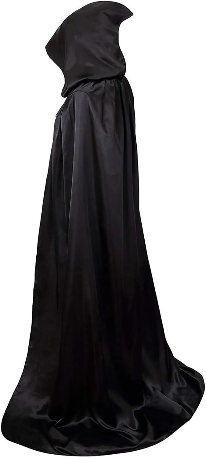 Halloween Leisure Fashion Apparel Witch Cloak Cape Pointed Hat Cape Cape Cape Gothic T Shirt Dress