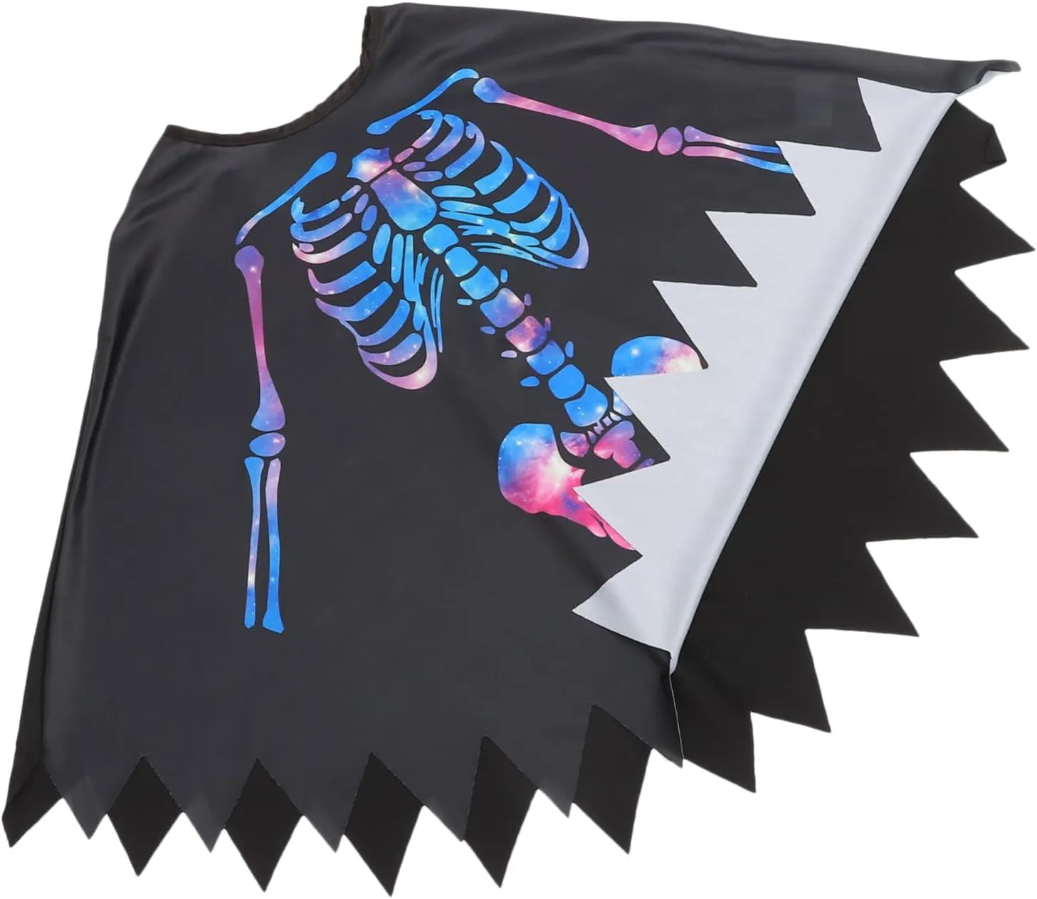 Halloween Skeleton Hooded Cloak Cape Decorative Masquerade Costume Prop for Parties Cosplay and Photo Shoots Unique Carnival Accessory for Spooky Celebrations