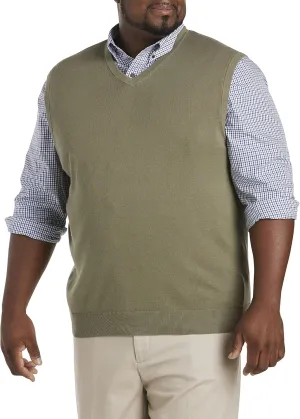 Harbor Bay by DXL Men's Big and Tall V-Neck Sweater Vest