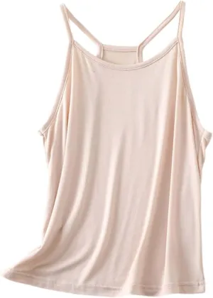 Heevina Tank Top Women Racerback Spaghetti Strap Camisole Comfy Vest Sleeveless Basic Cami Tops Summer Casual
