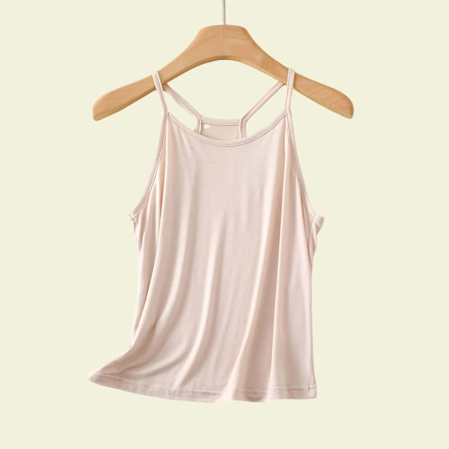Heevina Tank Top Women Racerback Spaghetti Strap Camisole Comfy Vest Sleeveless Basic Cami Tops Summer Casual