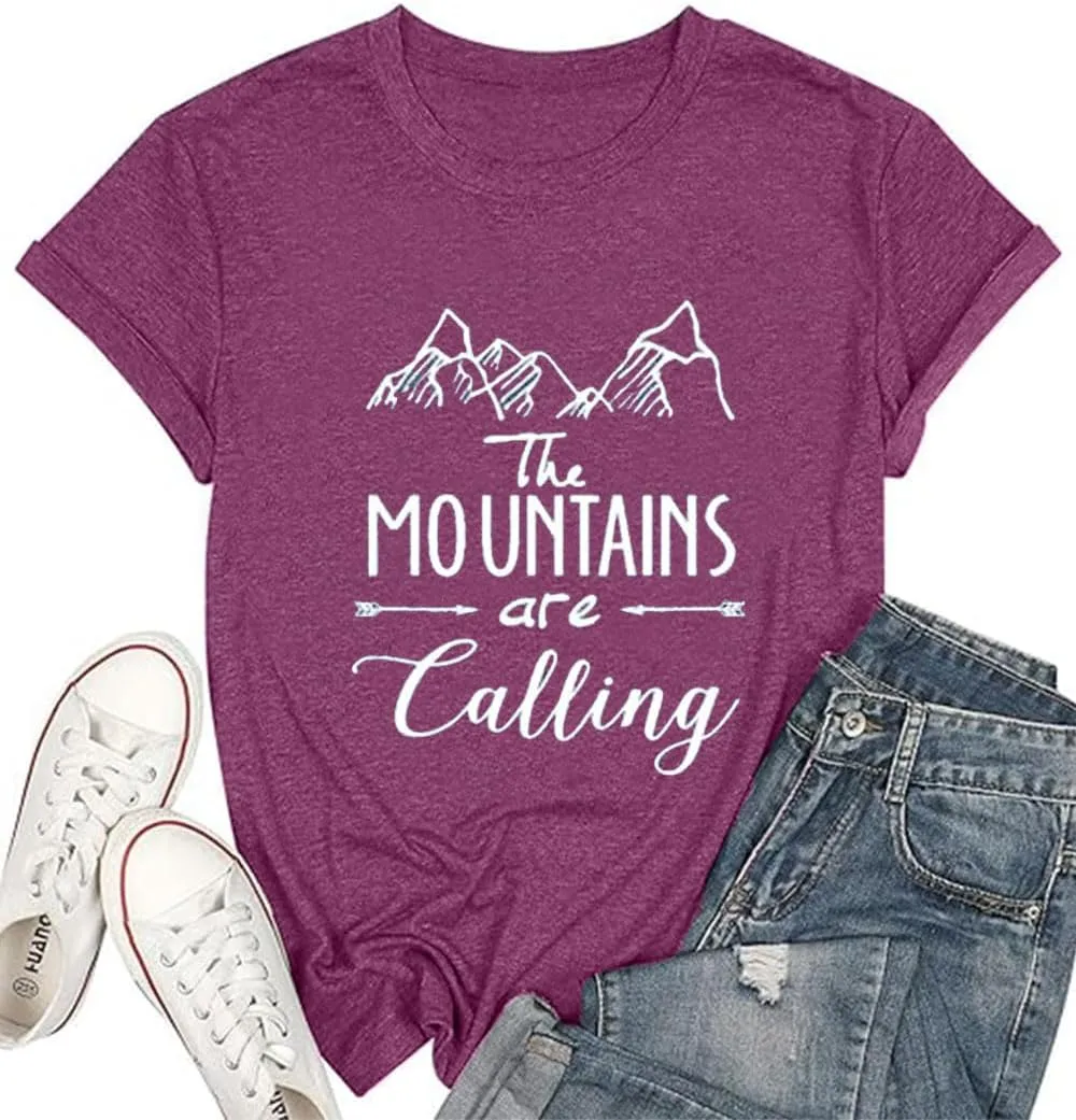 Hiking Mountain Shirts Women Funny Adventure Graphic Tank Top Summer Outdoor Camping Sleeveless Tee