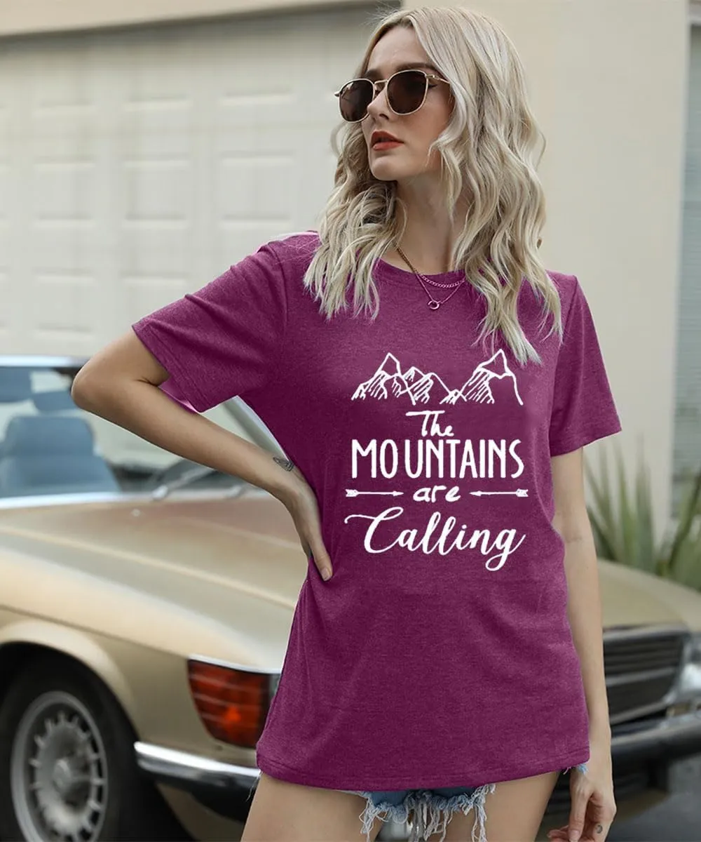 Hiking Mountain Shirts Women Funny Adventure Graphic Tank Top Summer Outdoor Camping Sleeveless Tee