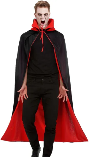 Homoyoyo Cape Capes for Adults Vampire Cape Witch Cloak Adult Cape Reversible Cloak Halloween Cloak Halloween Cape Masquerade Cape Long Cape Hooded Polyester Performance Props