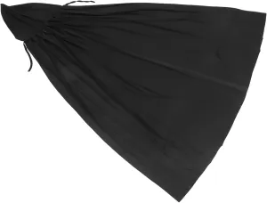 Hooded Cape for Halloween Party Cosplay Cape Wear-Resistant Mysterious Cloak Black