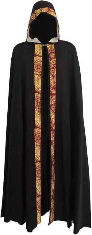 Hooded Cloak Unisex Cloak with Hood Halloween Christmas Cloak Vampire Witch Cape Jedi Robe Cosplay Costume