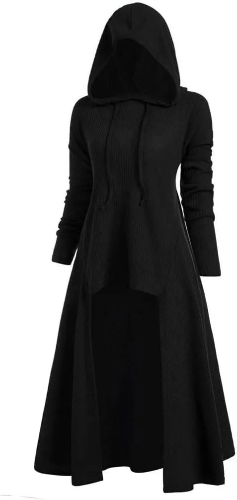 Hooded Robe Halloween Medieval Renaissance Cloaks Unisex Adult Monk Friar Priest Wizard Cloak Hooded Robe Cosplay Capes