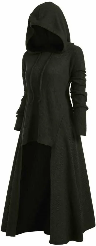Hooded Robe Halloween Medieval Renaissance Cloaks Unisex Adult Monk Friar Priest Wizard Cloak Hooded Robe Cosplay Capes