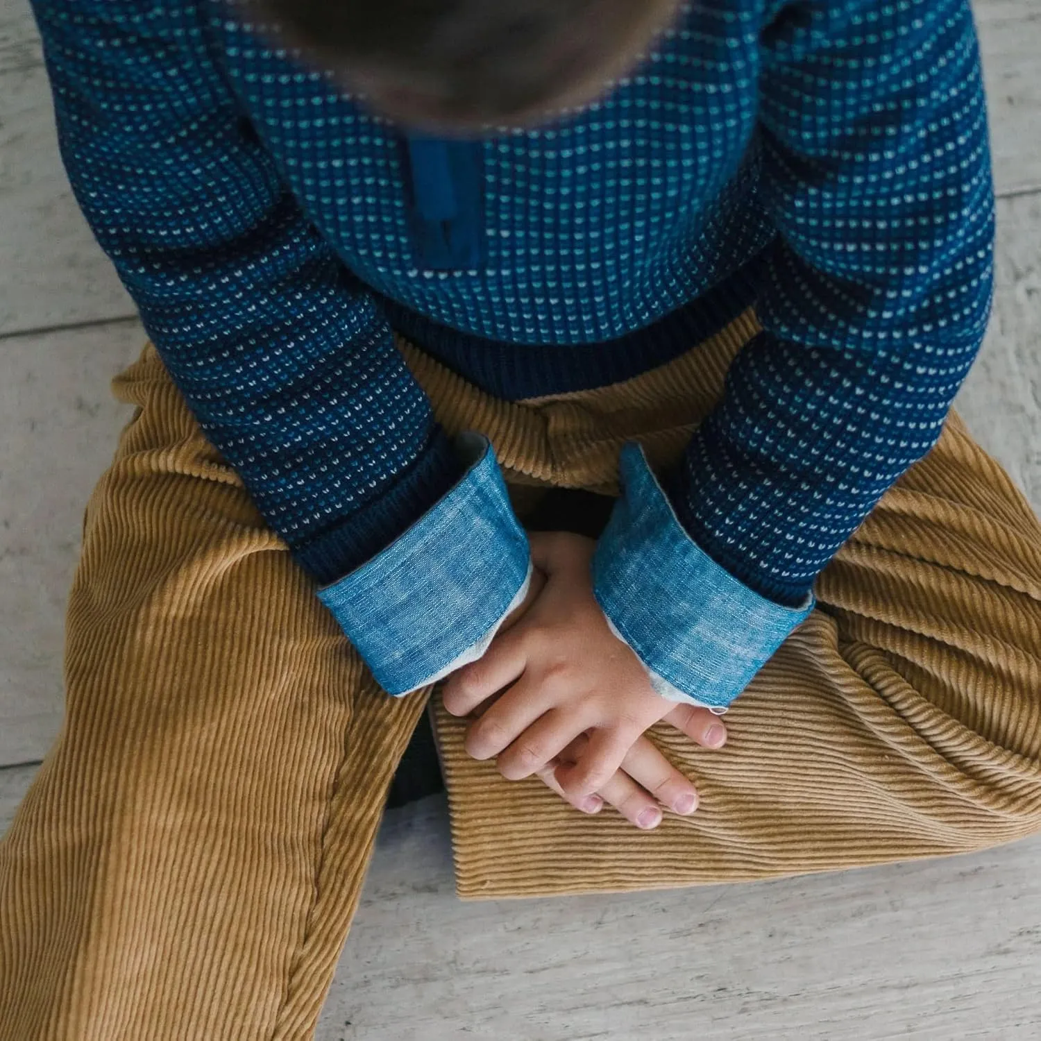 Hope & Henry Boys' Long Sleeve Henley Pullover Sweater