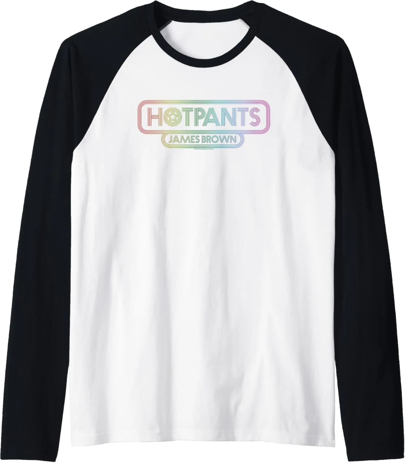 Hot Pants Neon Lights Logo Raglan Baseball Tee