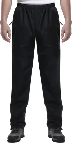 iCreek Men's Rain Pants Waterproof Rain Over Pants Hiking Pants Windproof Lightweight Outdoor for Golf, Fishing