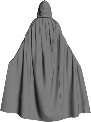 JOAU Halloween Hooded Robe Cloak for Adult Men Women Christmas Full Length Drawstring Hooded Cape Roleplay Cosplay Costumes