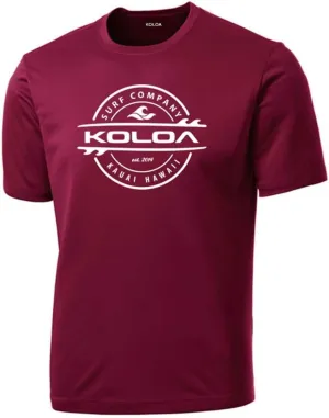 Joe's USA Koloa Surf Thruster Logo Moisture Wicking Athletic Shirts in Regular, Big & Tall
