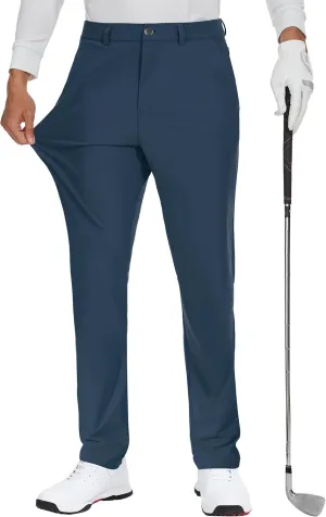 JWM Men's Golf Dress Pant Stretch - 30"/32"/34" Work Business Casual Comfy Trousers Slacks Quick Dry Lightweight 5 Pockets