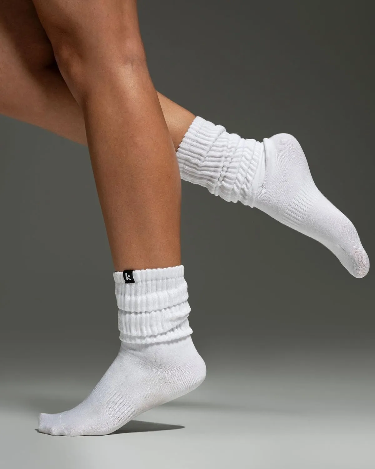 Kamo Fitness Cozy 3-Pair Pack - Scrunch Long Crew Socks for Women, Soft & Breathable Boot and Slouch Socks, Size 5-9