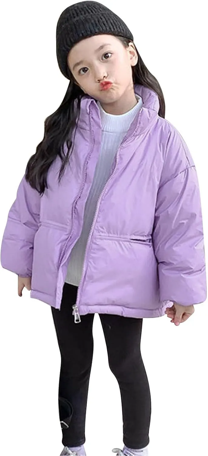 Kids Toddler Baby Girls Boys Winter Warm Thick Solid Cotton Long Sleeve Padded Jacket Coat Large Boys Winter Jacket