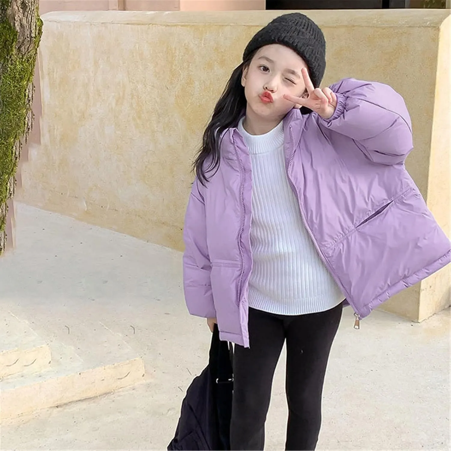 Kids Toddler Baby Girls Boys Winter Warm Thick Solid Cotton Long Sleeve Padded Jacket Coat Large Boys Winter Jacket