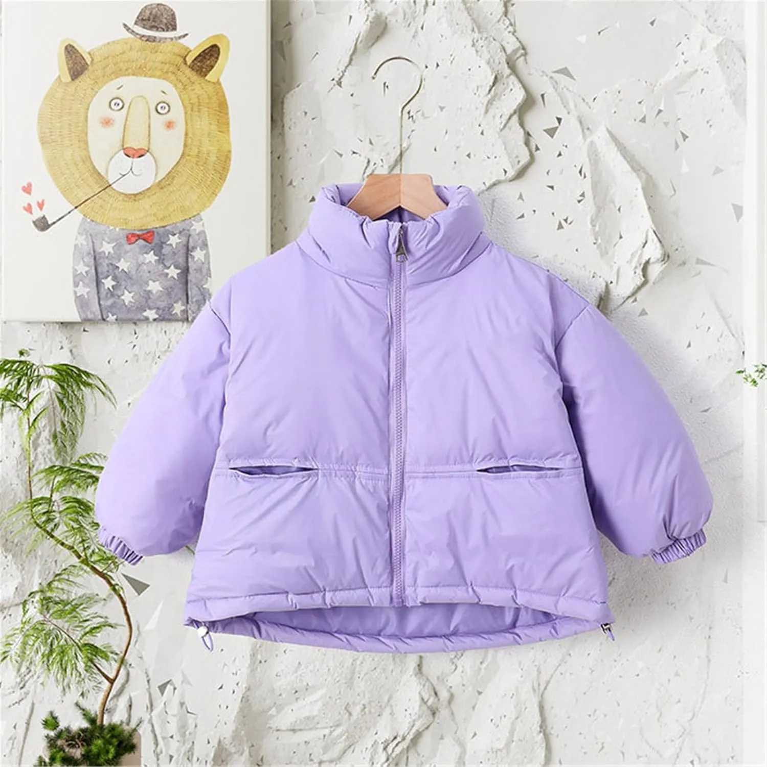 Kids Toddler Baby Girls Boys Winter Warm Thick Solid Cotton Long Sleeve Padded Jacket Coat Large Boys Winter Jacket