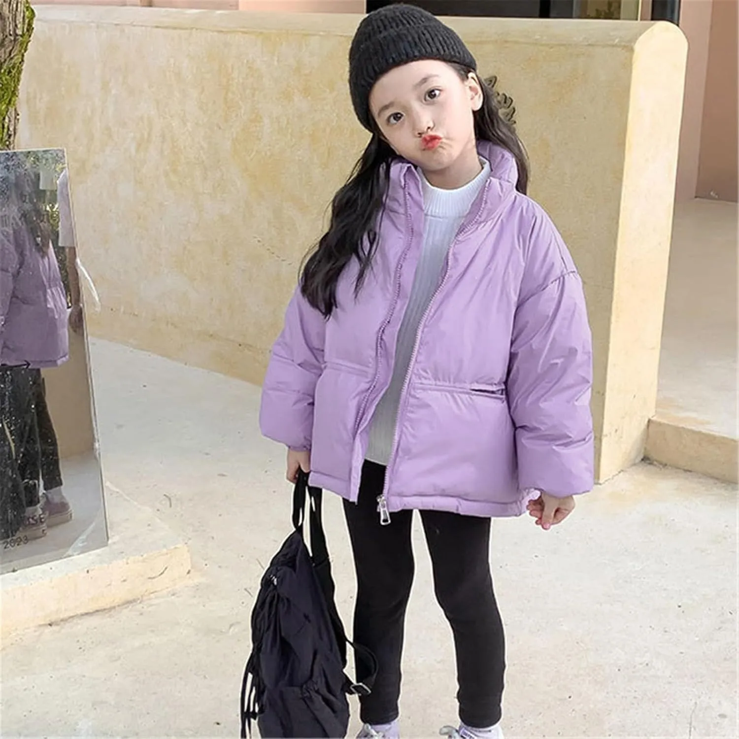 Kids Toddler Baby Girls Boys Winter Warm Thick Solid Cotton Long Sleeve Padded Jacket Coat Large Boys Winter Jacket