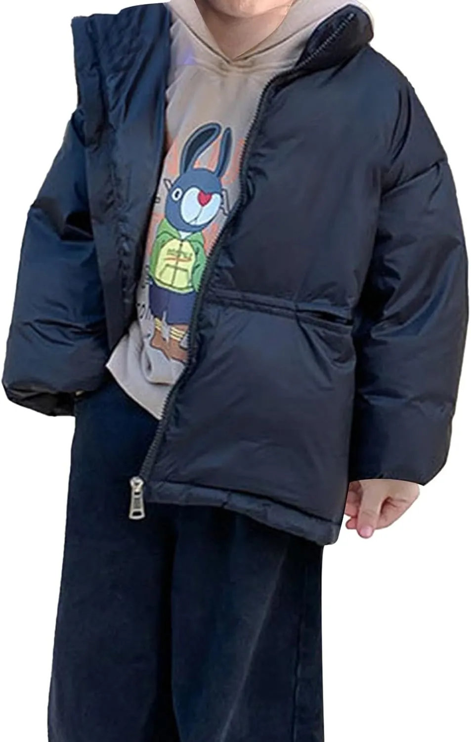 Kids Toddler Baby Girls Boys Winter Warm Thick Solid Cotton Long Sleeve Padded Jacket Coat Swallowtail Jacket