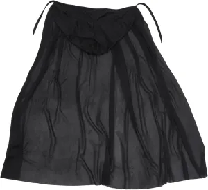 Kisangel Halloween Scarf Cloak Decorative Cape Black Cape for Costume Party Wear