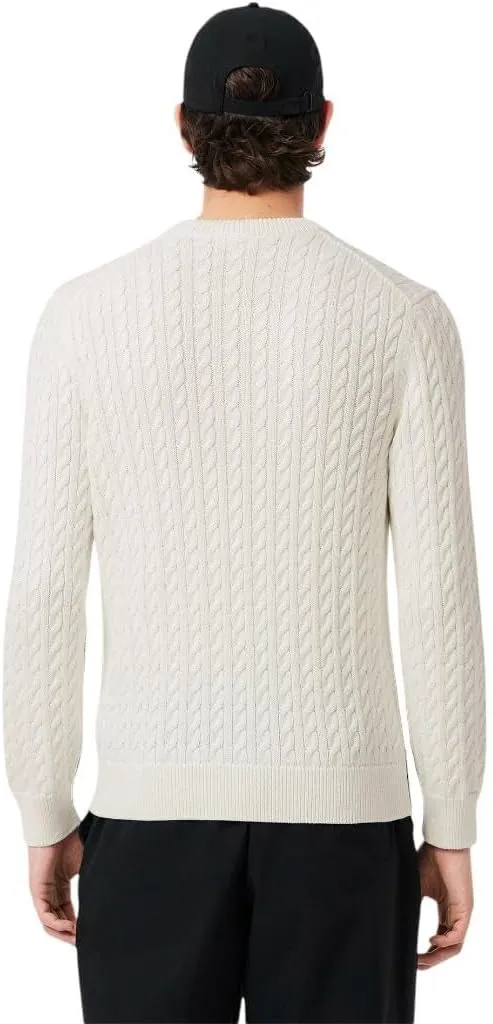 Lacoste Men's Cable Knit Cotton Sweater