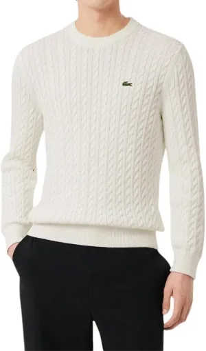 Lacoste Men's Cable Knit Cotton Sweater