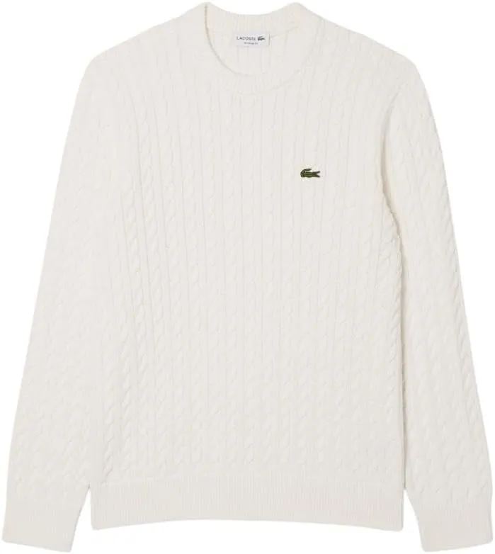 Lacoste Men's Cable Knit Cotton Sweater