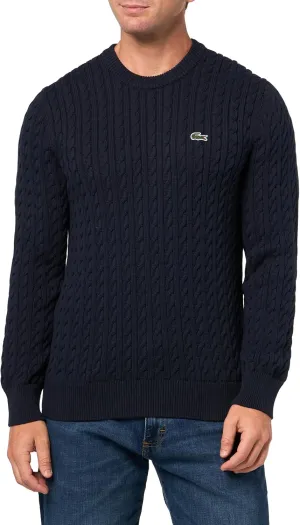Lacoste Men's Cable Knit Cotton Sweater