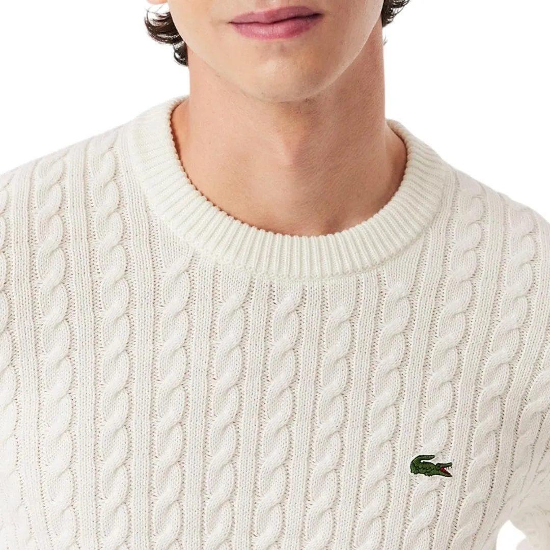Lacoste Men's Cable Knit Cotton Sweater